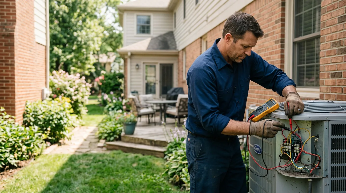HVAC technician working near Hartland, ME